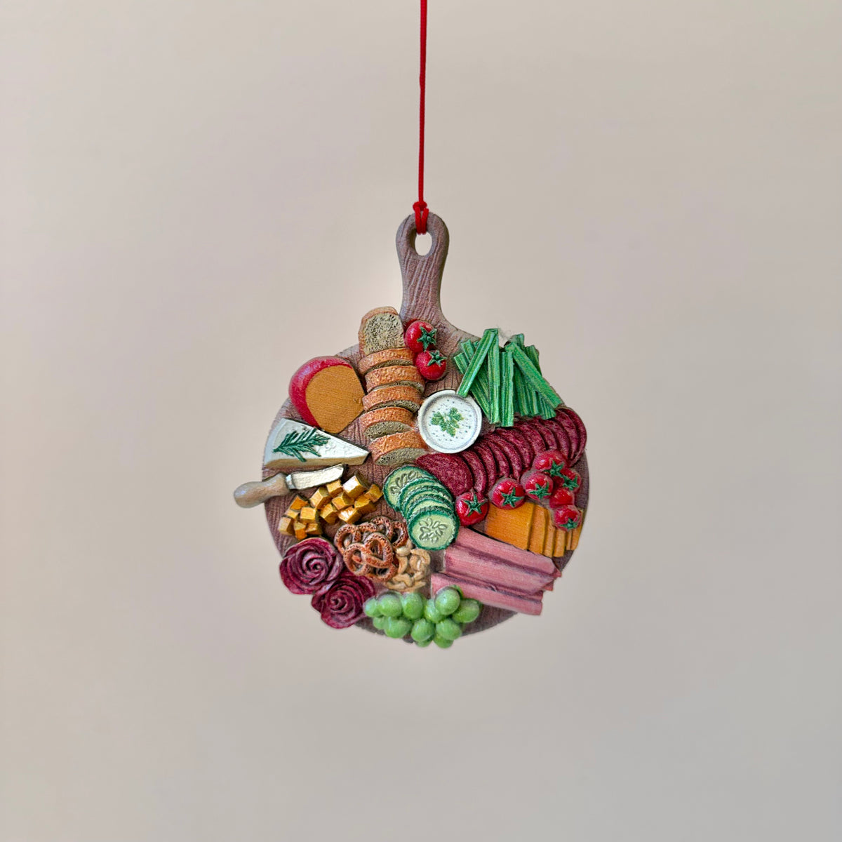 Charcuterie Board Resin Ornament