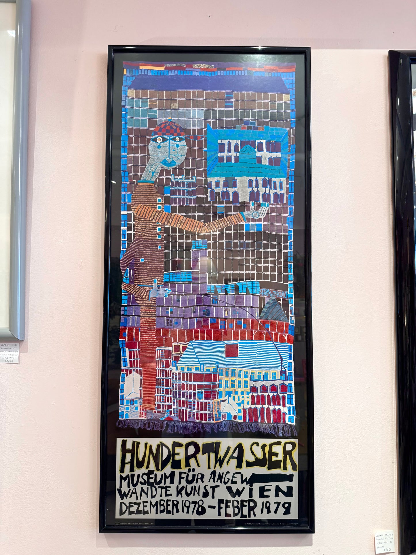 Vintage 1970's Hundertwasser Museum Exhibition Poster