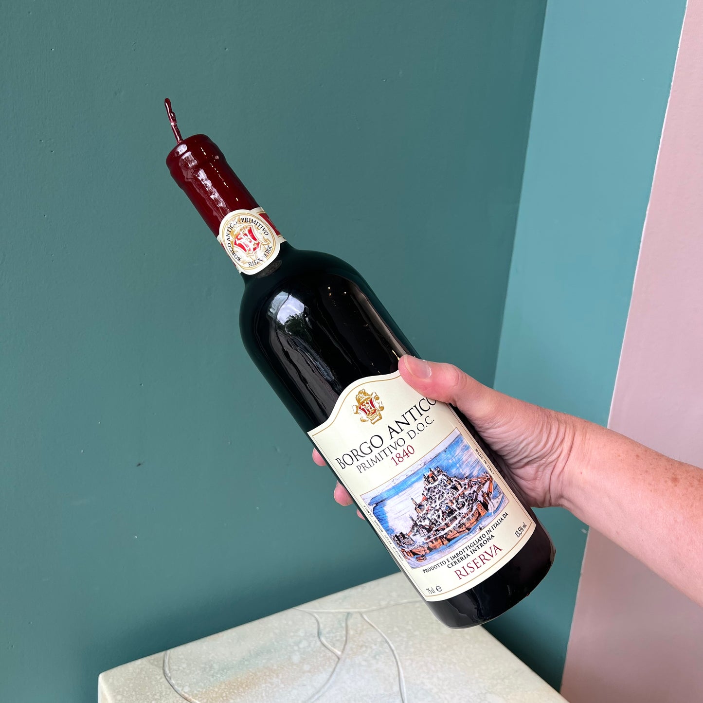 Buon Appetito Wine Bottle Candle
