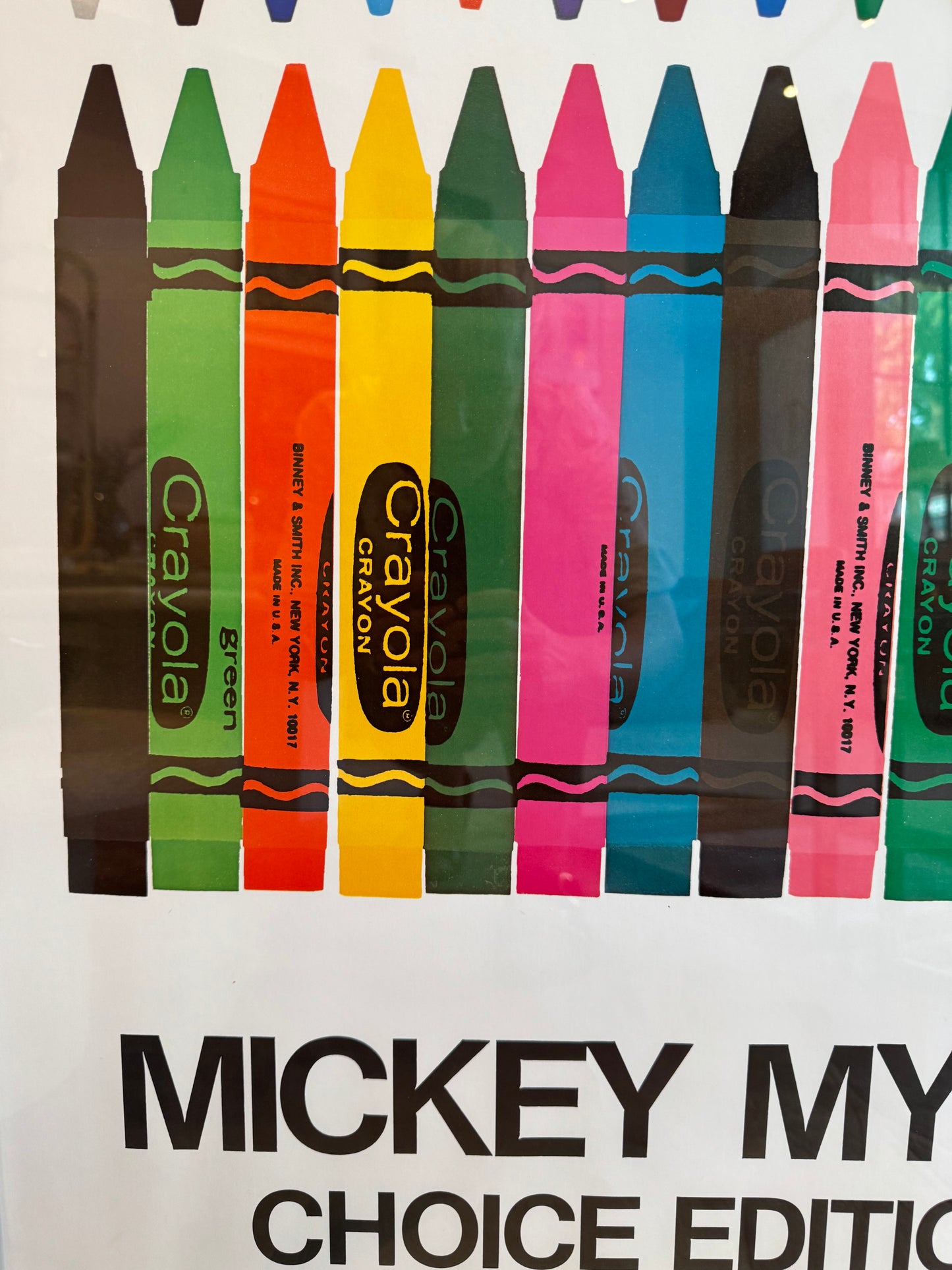 Vintage 1978 Mickey Myers Choice Editions Crayola Poster