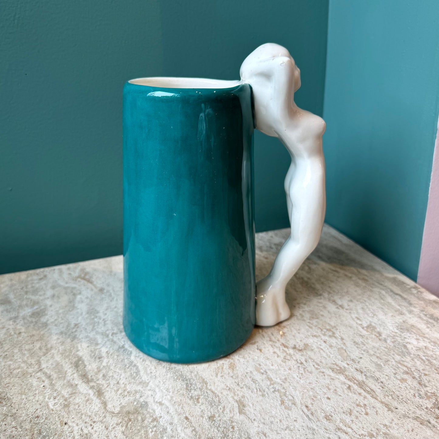 Vintage 1960’s Naked Lady “F” Mug