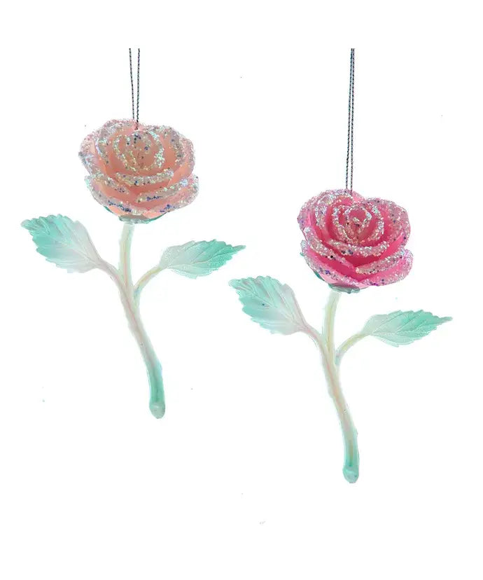 Pink Rose Ornament