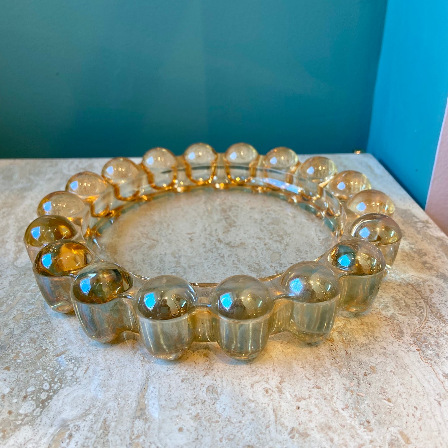 Large Vintage Pale Yellow Boopie Dish