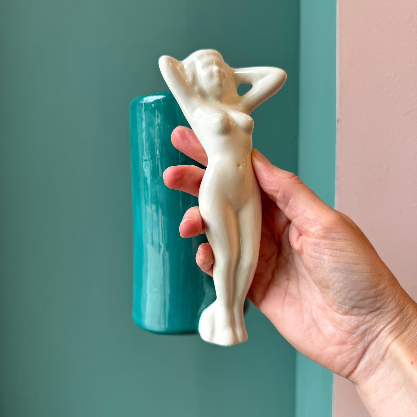 Vintage 1960’s Naked Lady “F” Mug