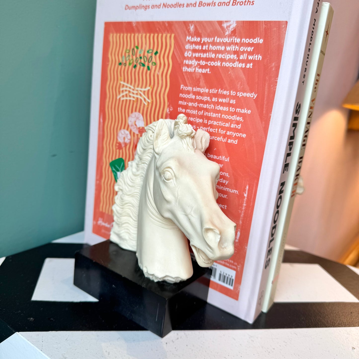 Pair of Vintage Resin Italian Horse Head Bookends