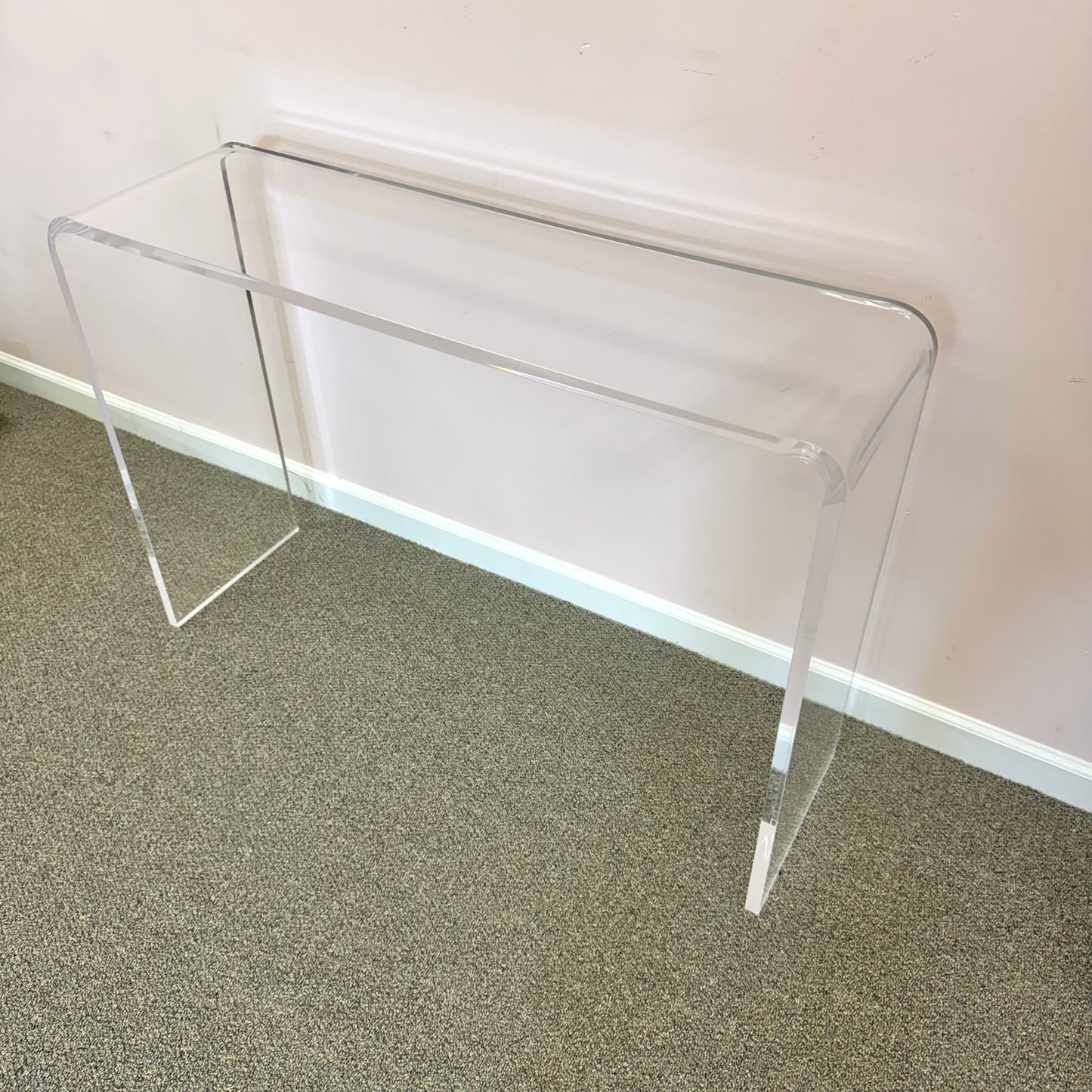 Vintage Lucite Waterfall Console Table