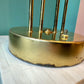 Vintage Mid Century Modern Brass Globe Table Lamp