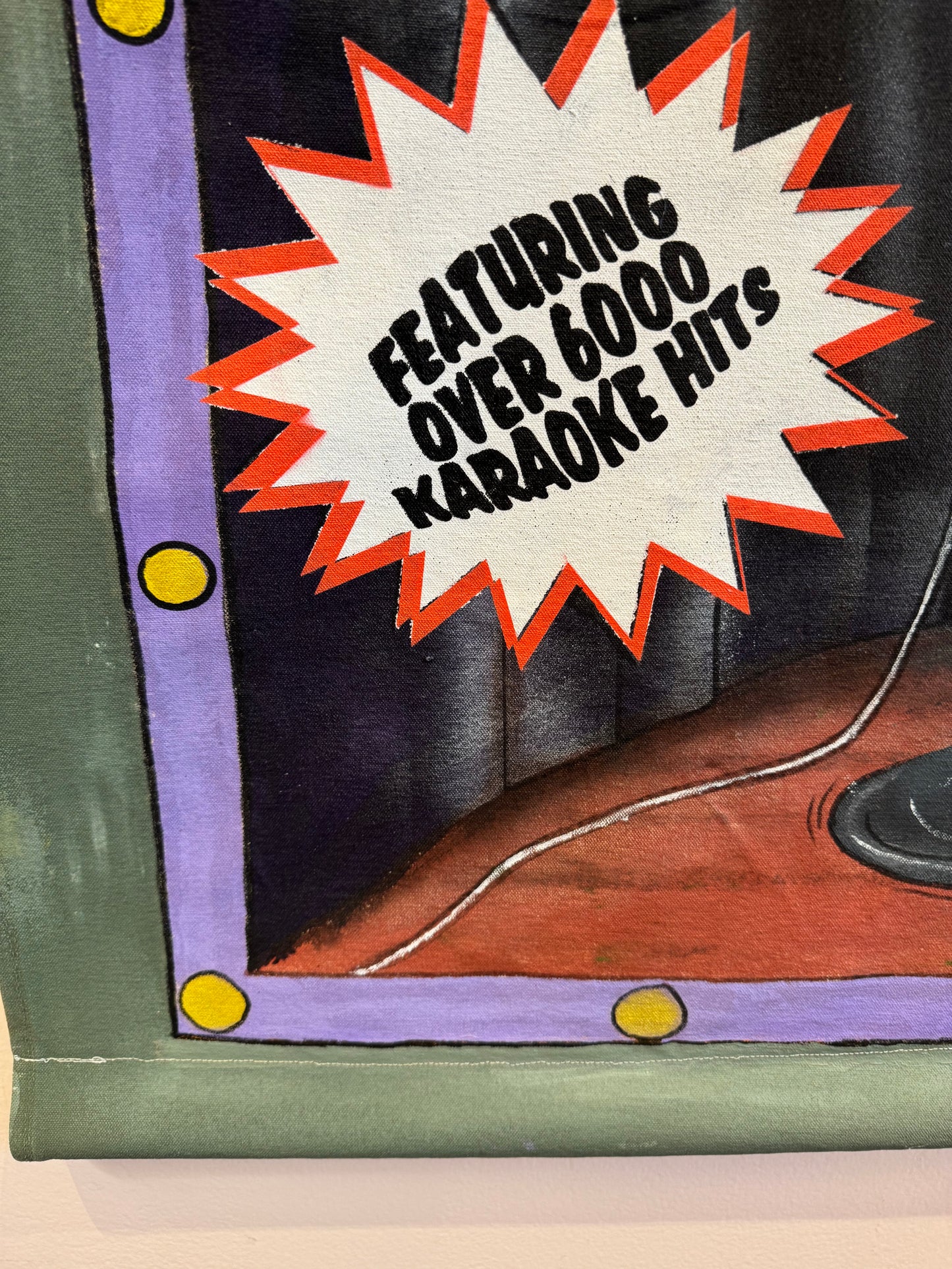 Vintage Hand Painted Original "Karaoke" Artwork