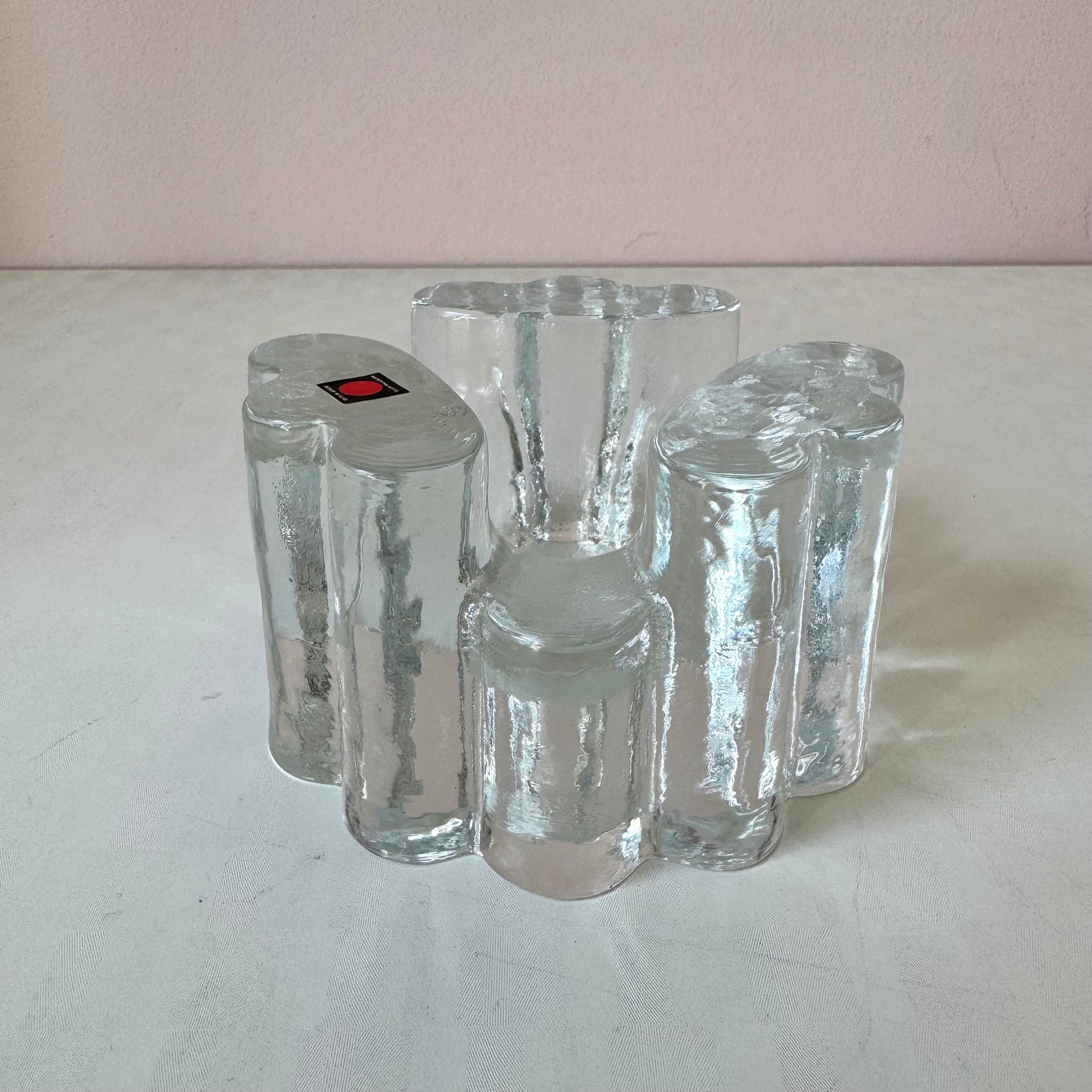 Vintage Clear Glass Wiesenthal Hutte Votive Candle Holder/Catchall