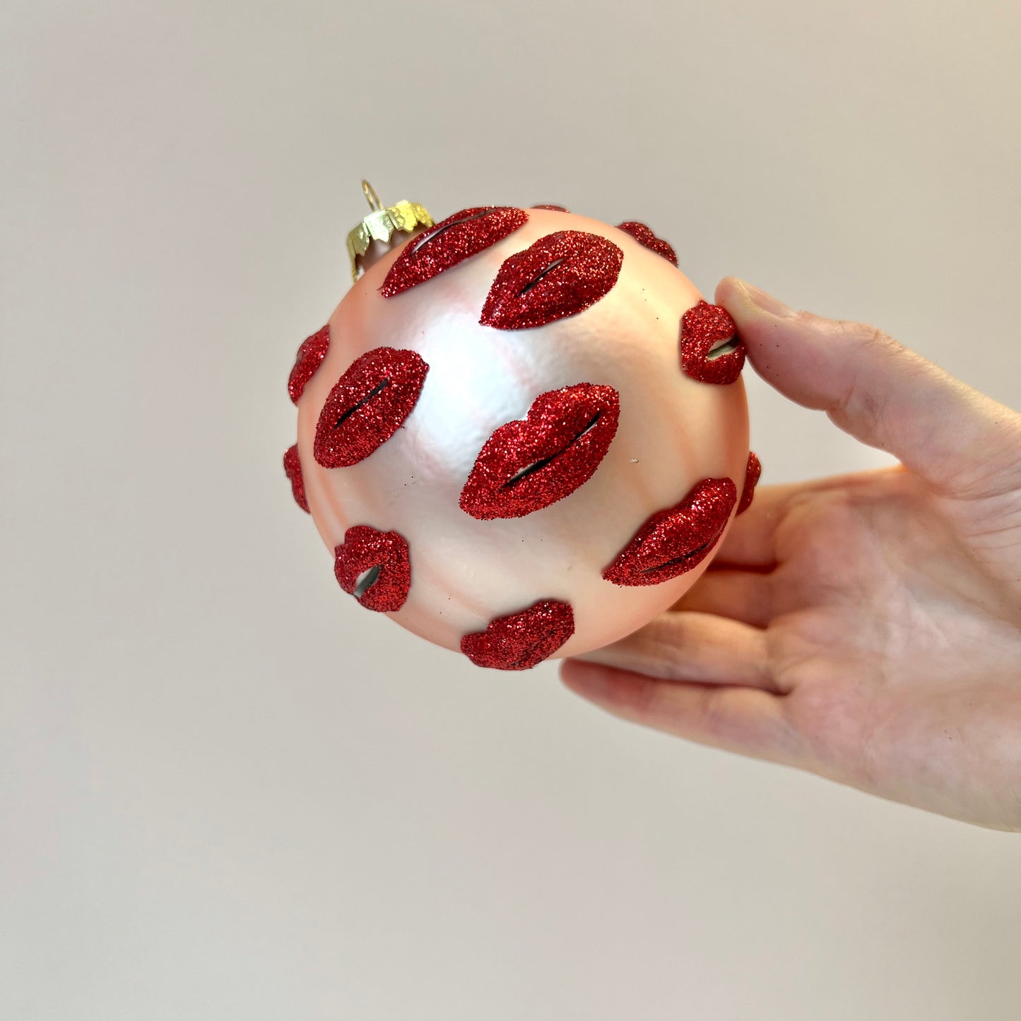 Lips Bauble Ornament