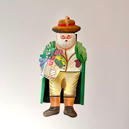 Vintage Department 56 'Santa's Suits' Tin Ornament