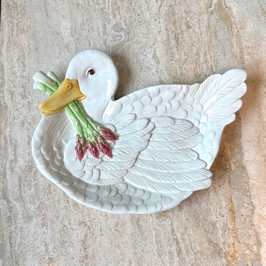 Vintage Ceramic Duck Dish by Fitz & Floyd