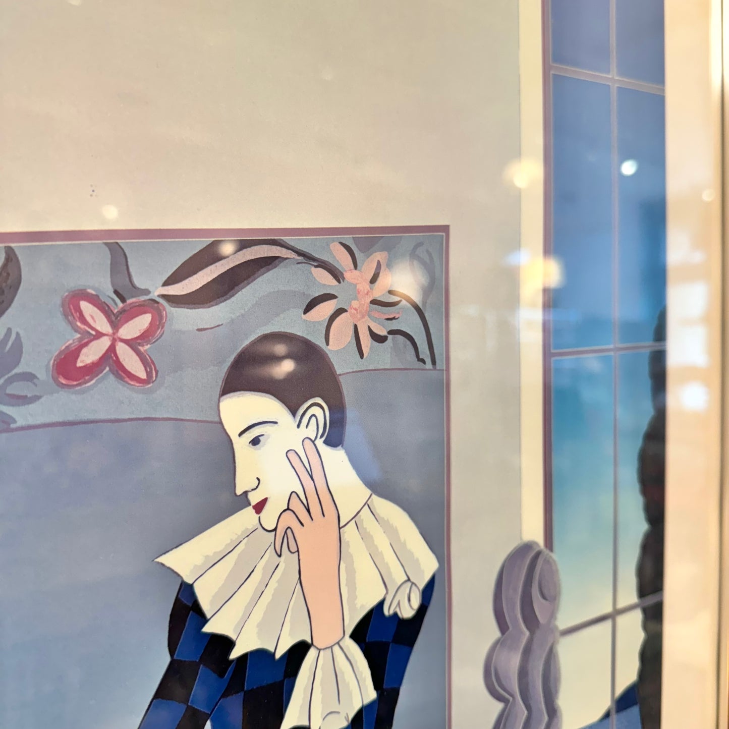 Vintage Framed Thomas McKnight 'Harlequin' Print