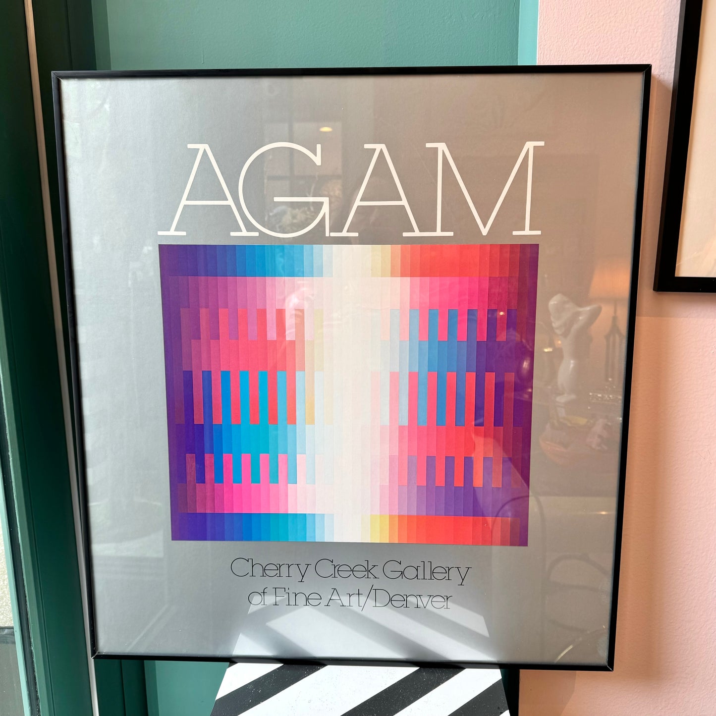 Vintage Framed AGAM Gallery Poster