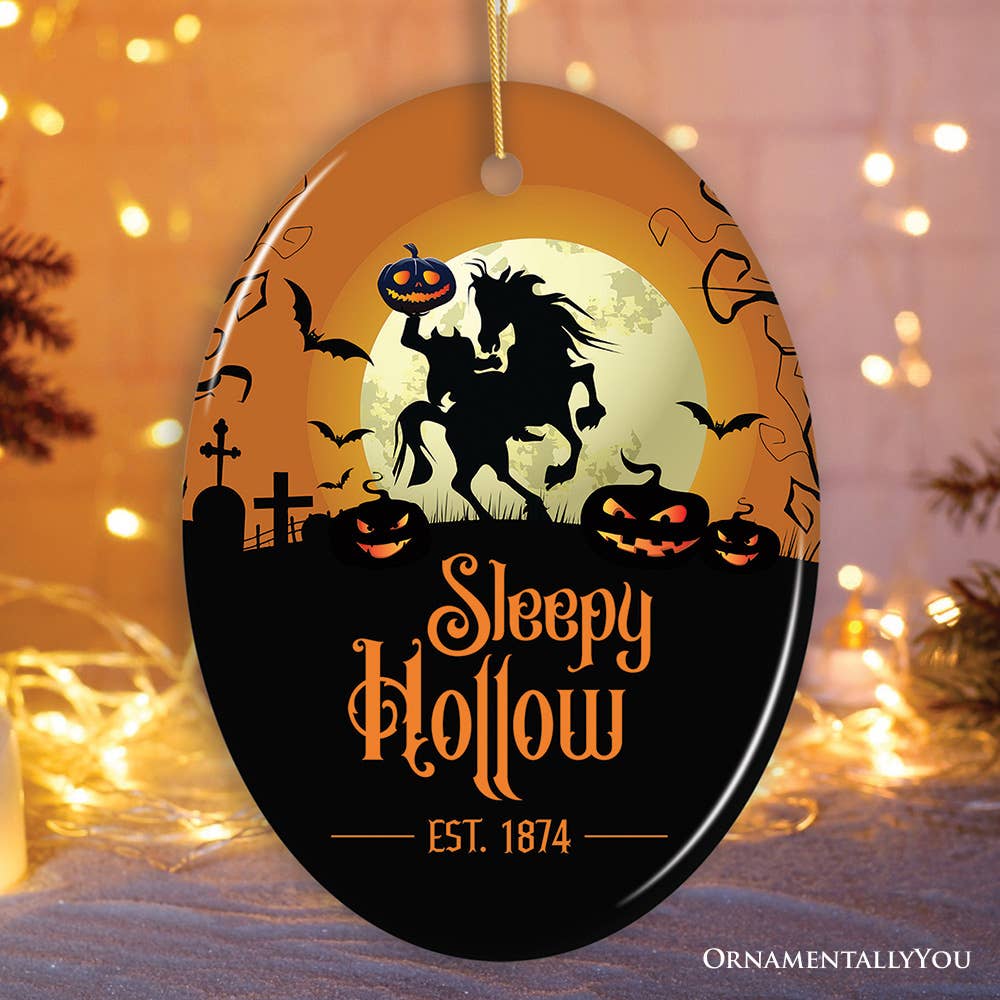 Spooky Sleepy Hollow Headless Horseman Ornament