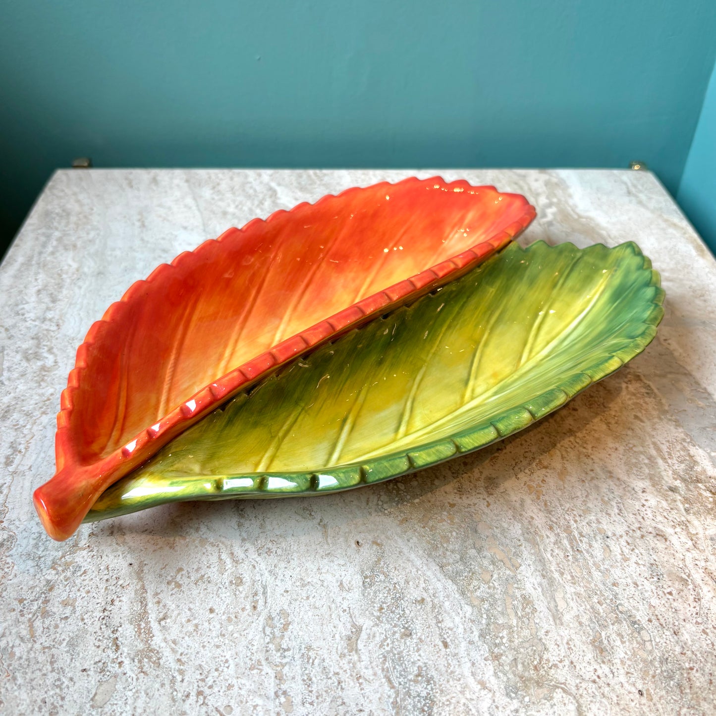 Vintage Ceramic Leaf Dish