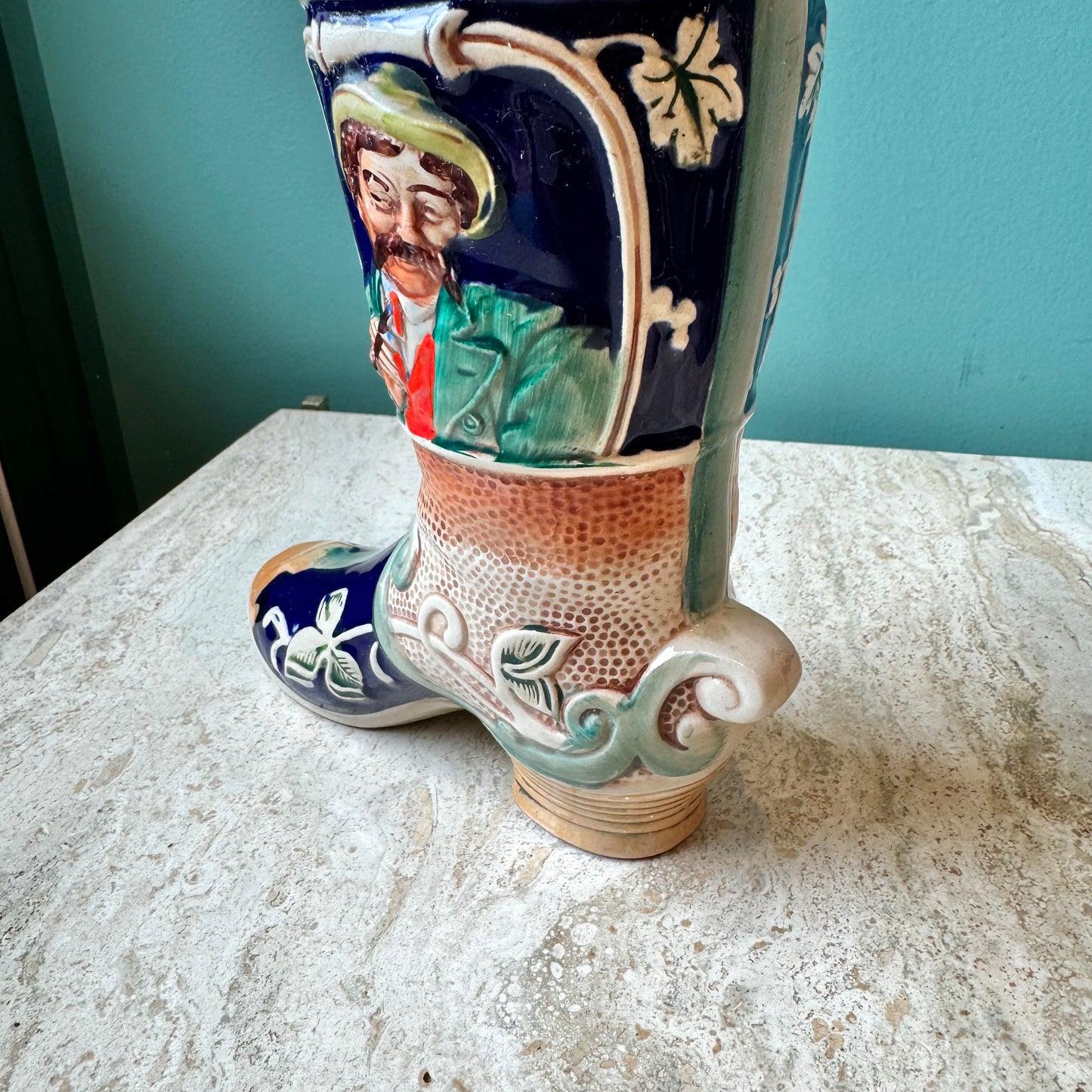 Vintage German Beer Boot Stein/Vase
