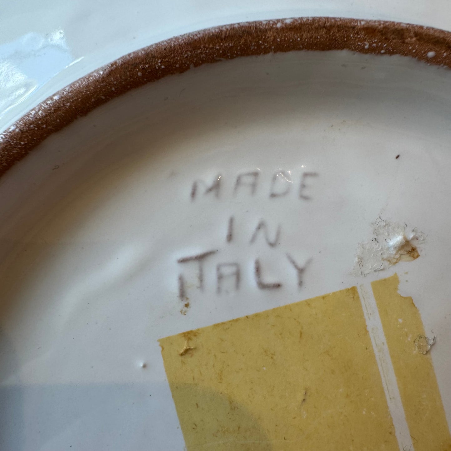 Vintage Italian Terracotta Tiger Head Bowl