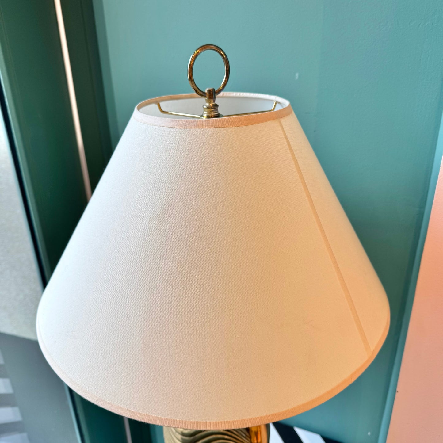Vintage Brass Deco Style Table Lamp
