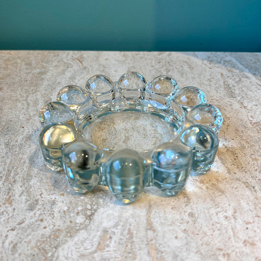 Vintage Clear Boopie Glass Dish