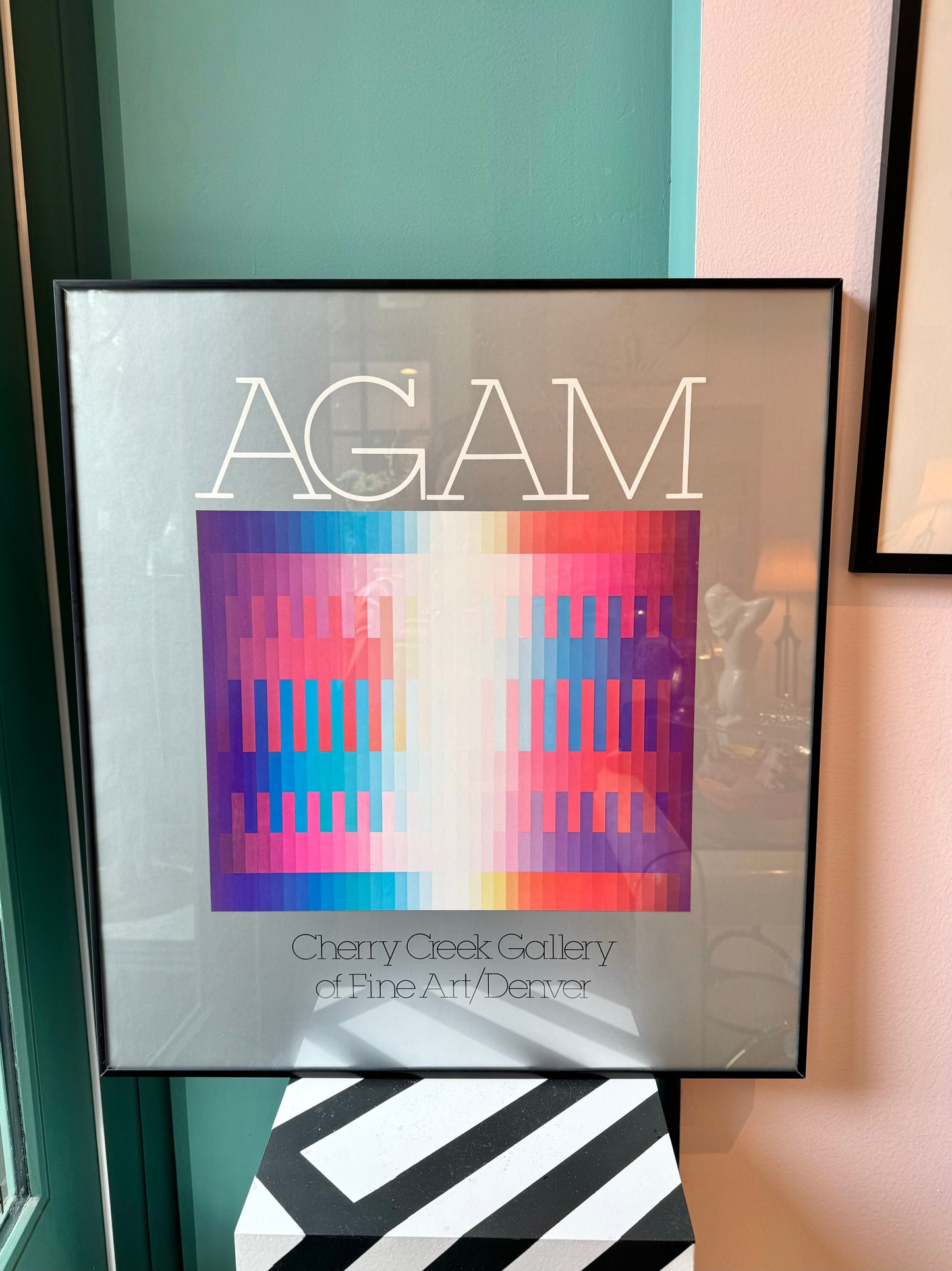 Vintage Framed AGAM Gallery Poster