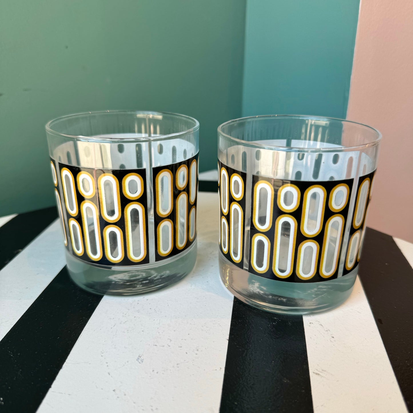 Dots & Dashes Black Rocks Glasses - PAIR