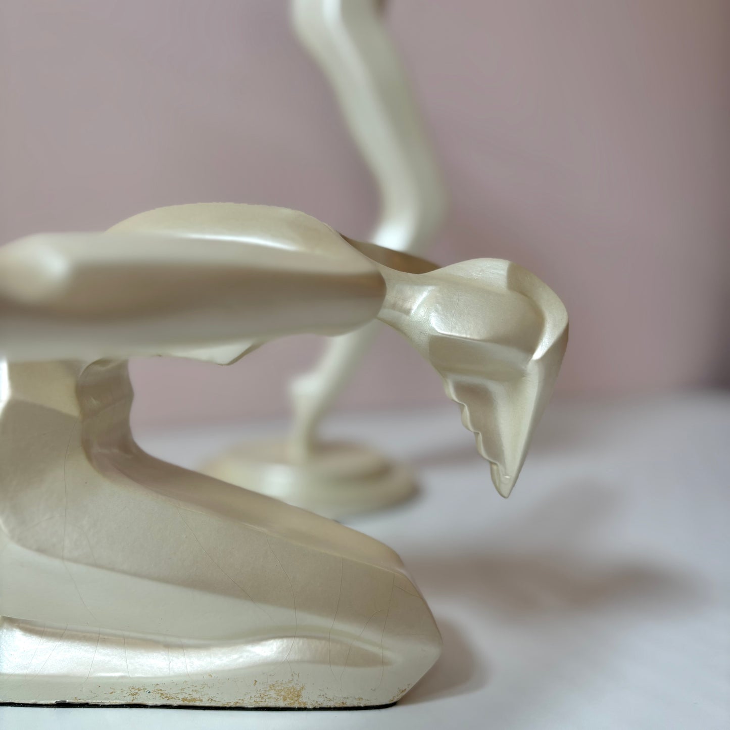 Vintage Art Deco Crouched Posing Figure Statue