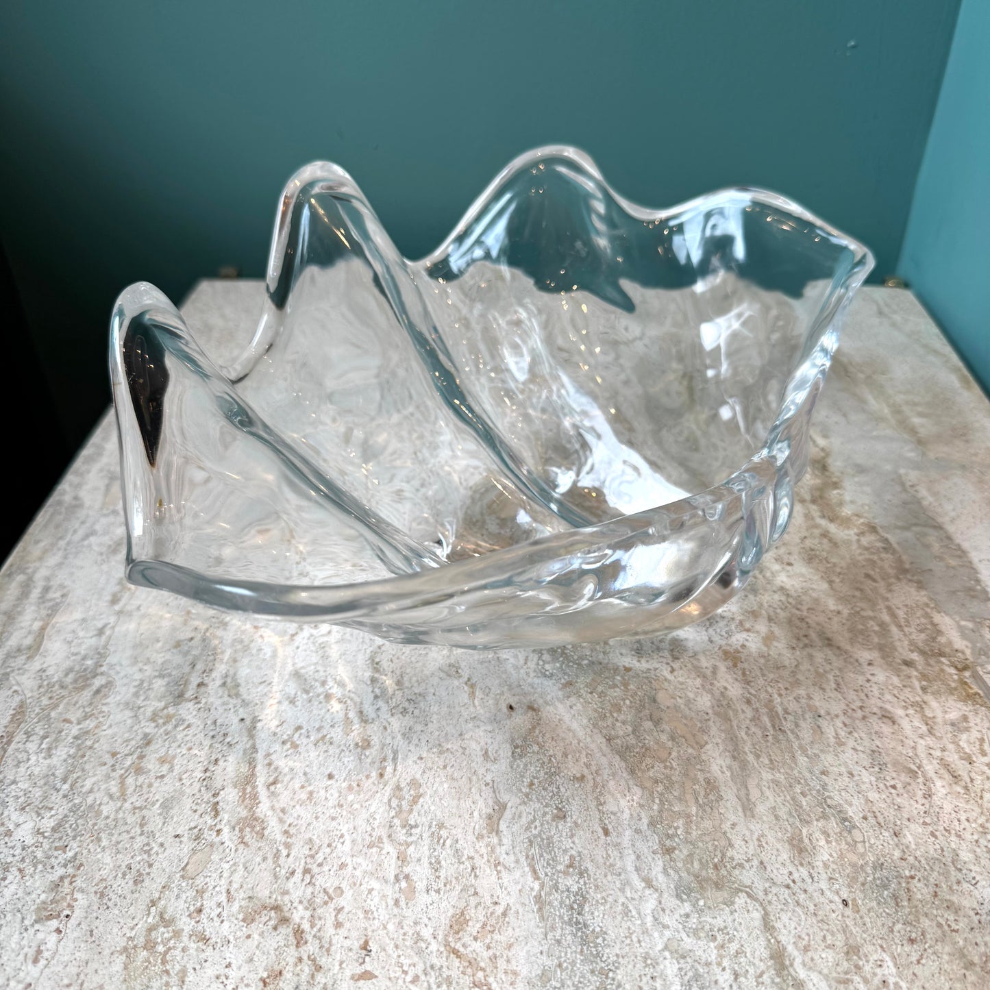 Vintage Lucite Clam Shell Bowl