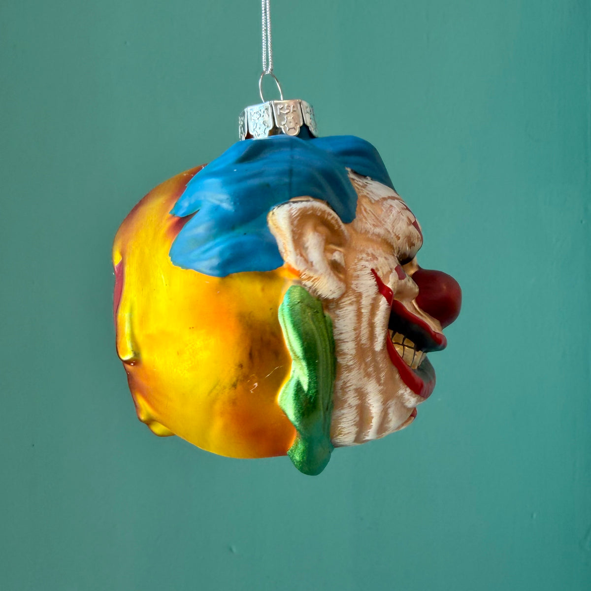 Gorenaments "Bubbles" Evil Clown Glass Ornament
