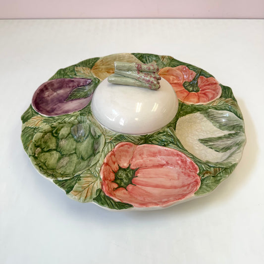 Vintage Ceramic Vegetable Serving Platter by Casafina Portugal