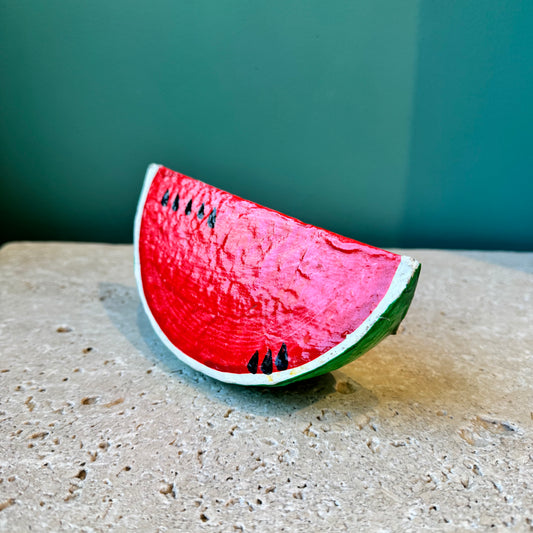 Vintage Paper Mache Watermelon Slice