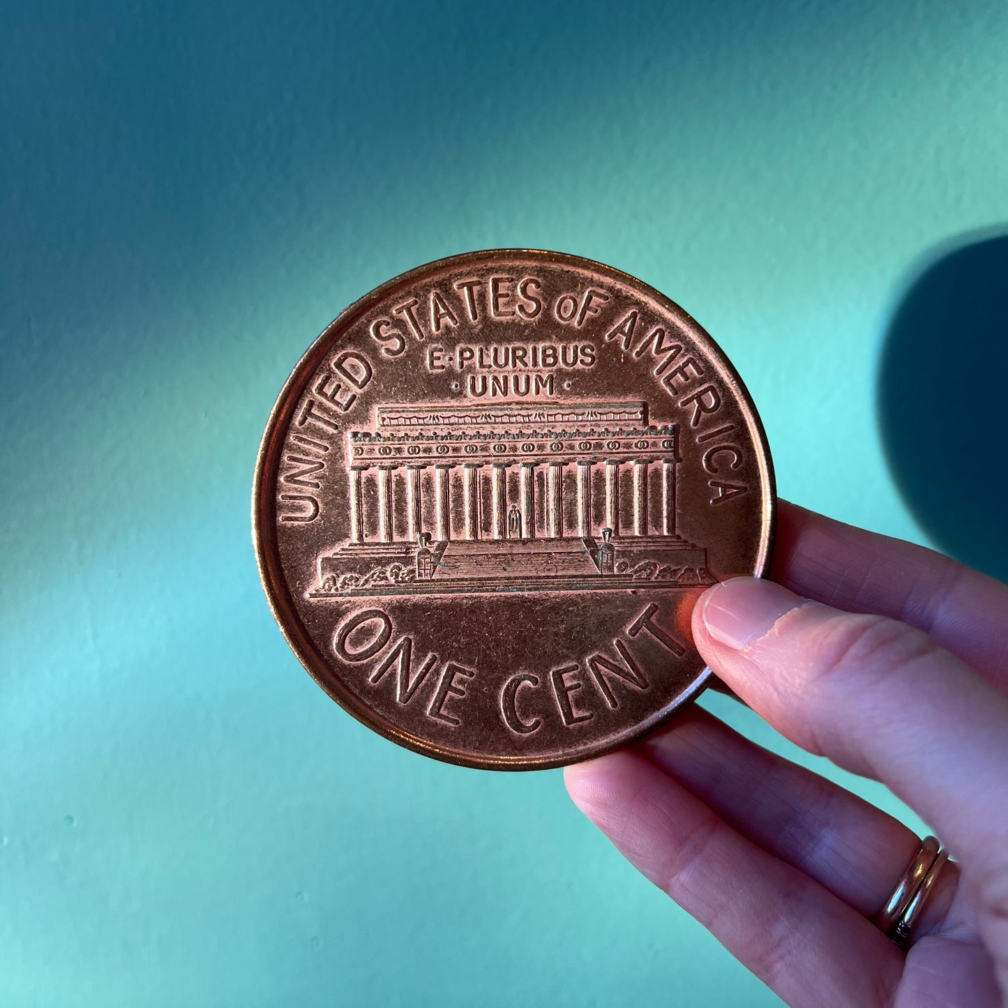 Set of Four Vintage Oversized Novelty Coins
