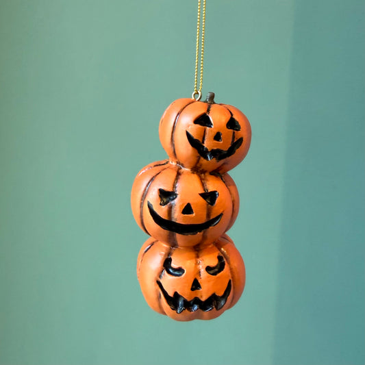 Stack of Jack-o'-Lanterns Pumpkin Ornament