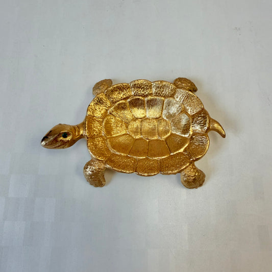 Vintage Gold Tone Turtle Trinket/Ring Dish