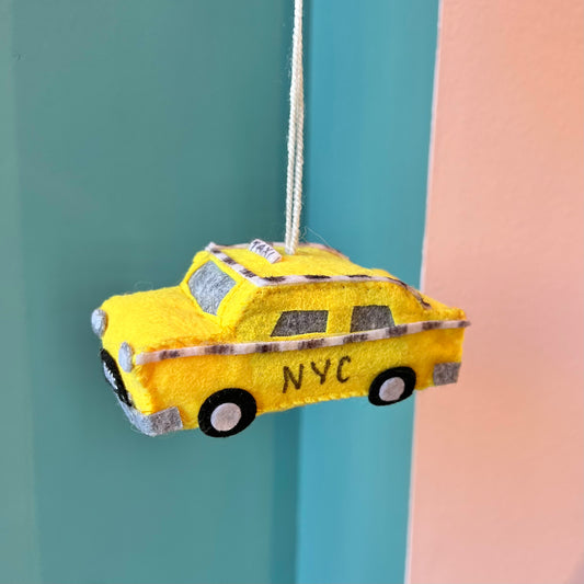 Felt Taxi Ornament
