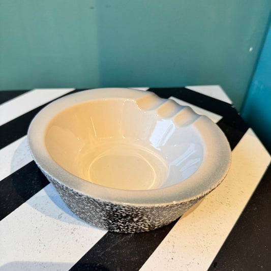 Mid Century Ceramic Speckled Ashtray