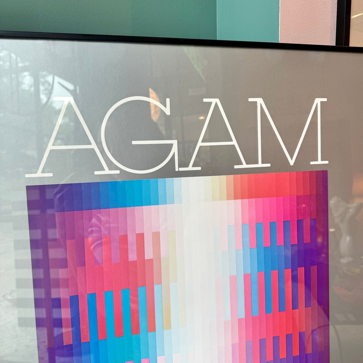 Vintage Framed AGAM Gallery Poster