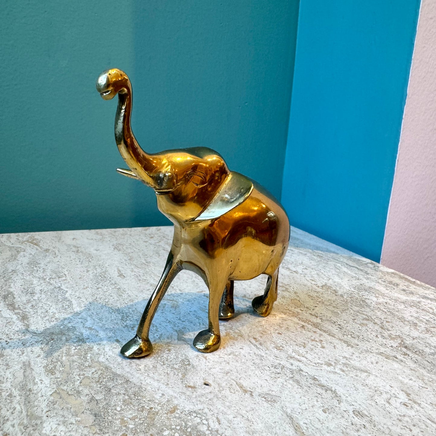 Vintage Brass Elephant Figurine