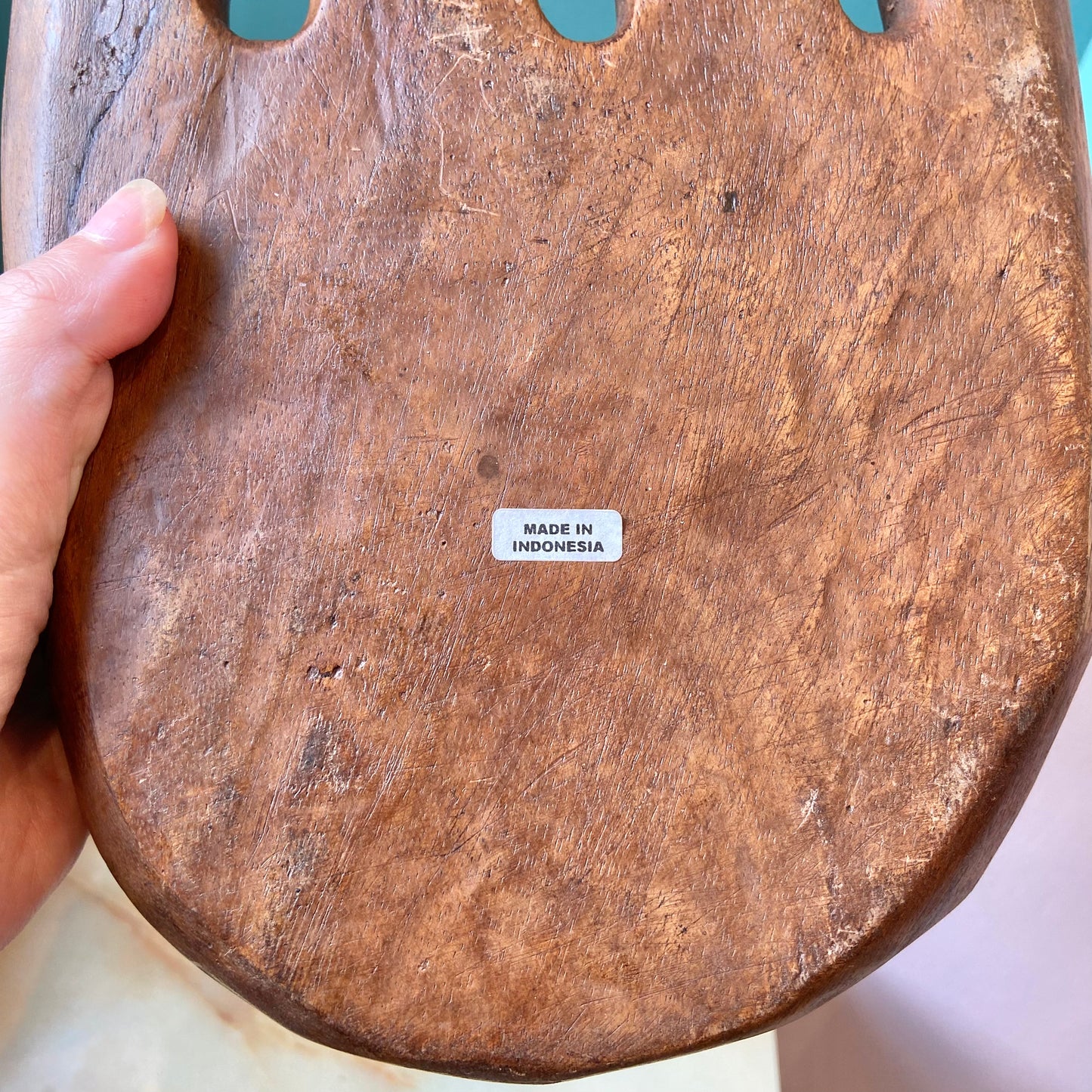 XL Vintage Wooden Hand Sculpture