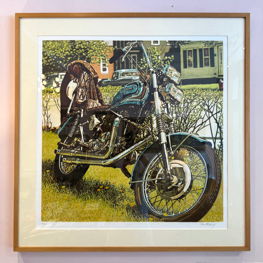 Vintage Limited Edition Screenprint Titled "Triumph Trumpet" by Tom Blackwell