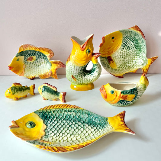 Vintage Fish Serving Ware by Neto and Gomes Portugal/Per Item