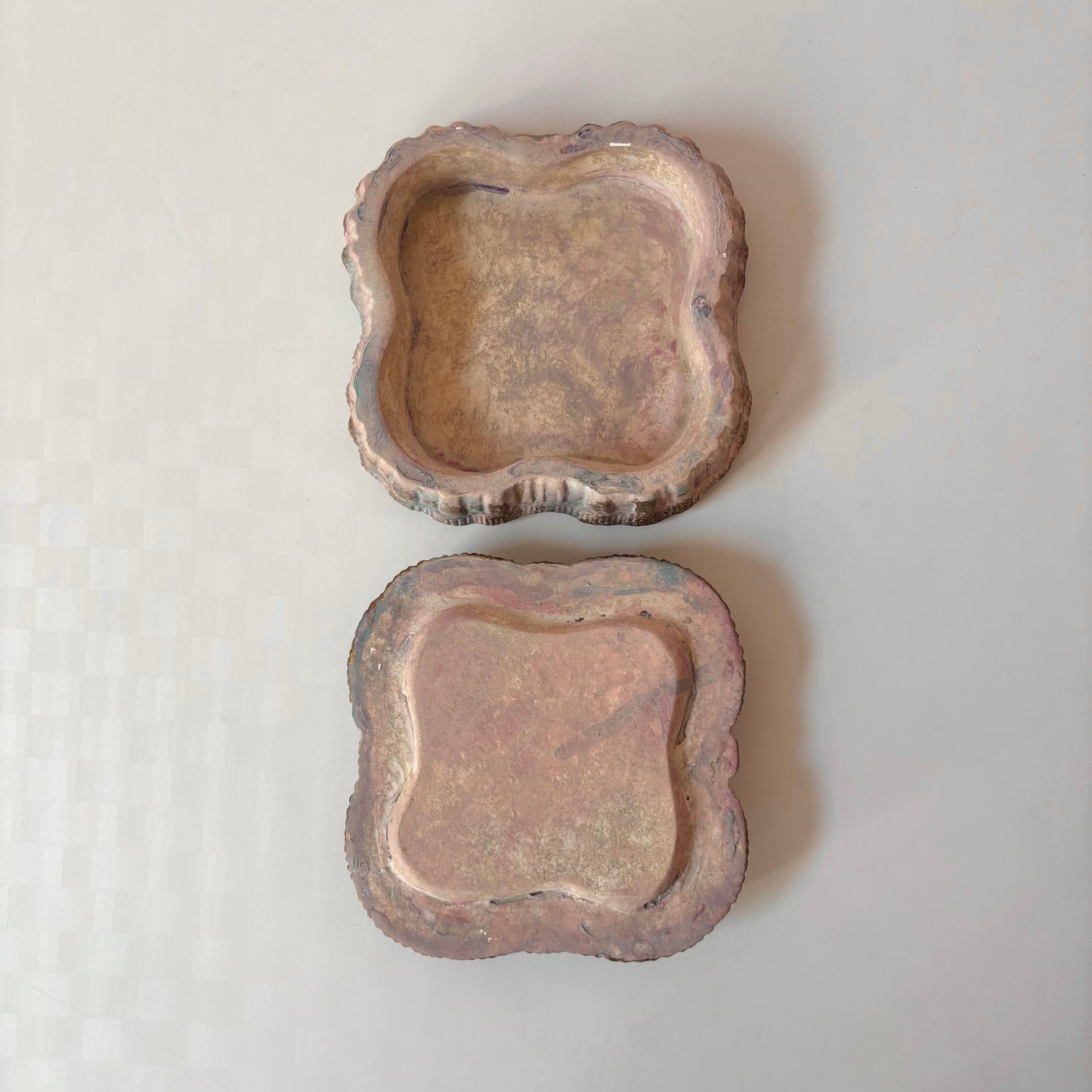 Vintage Pink Ceramic Box