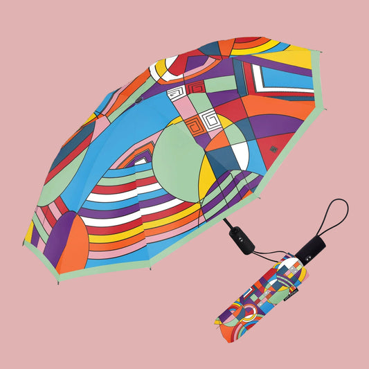 Frank Lloyd Wright Hoffman Rug Travel Umbrella