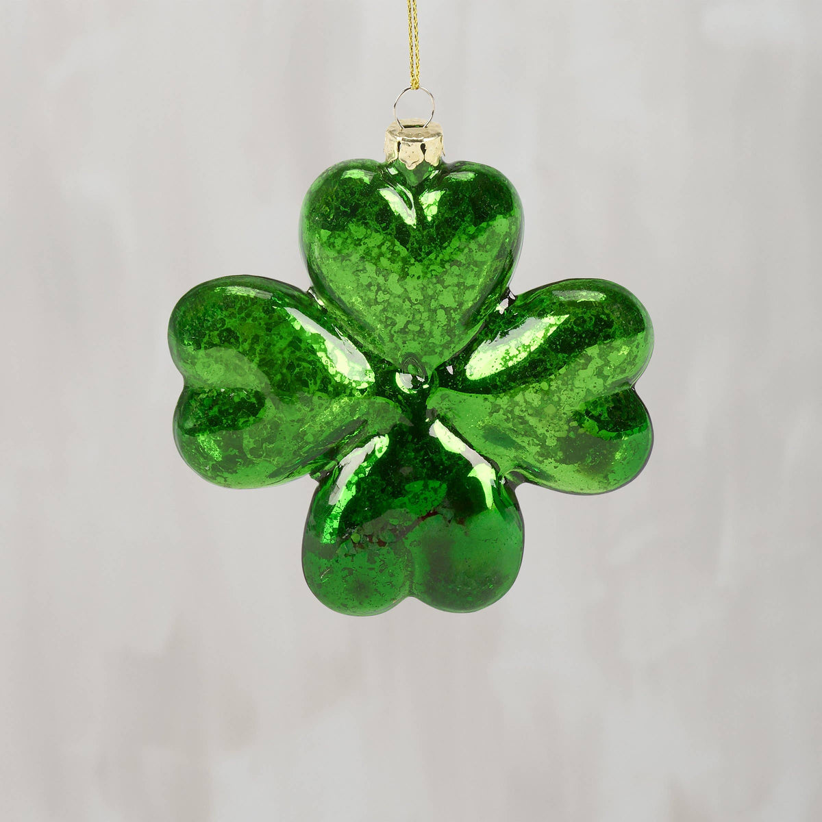 Glass Shamrock Ornament
