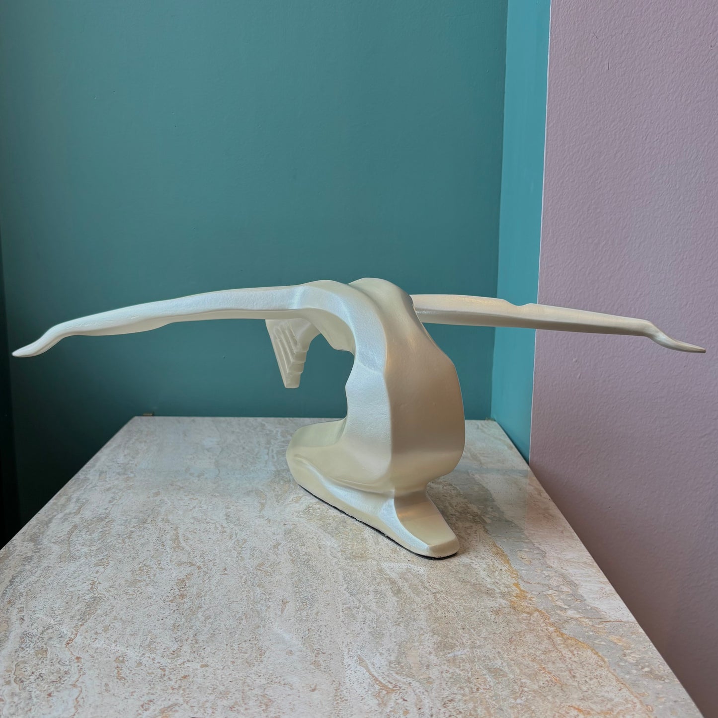 Vintage Art Deco Crouched Posing Figure Statue