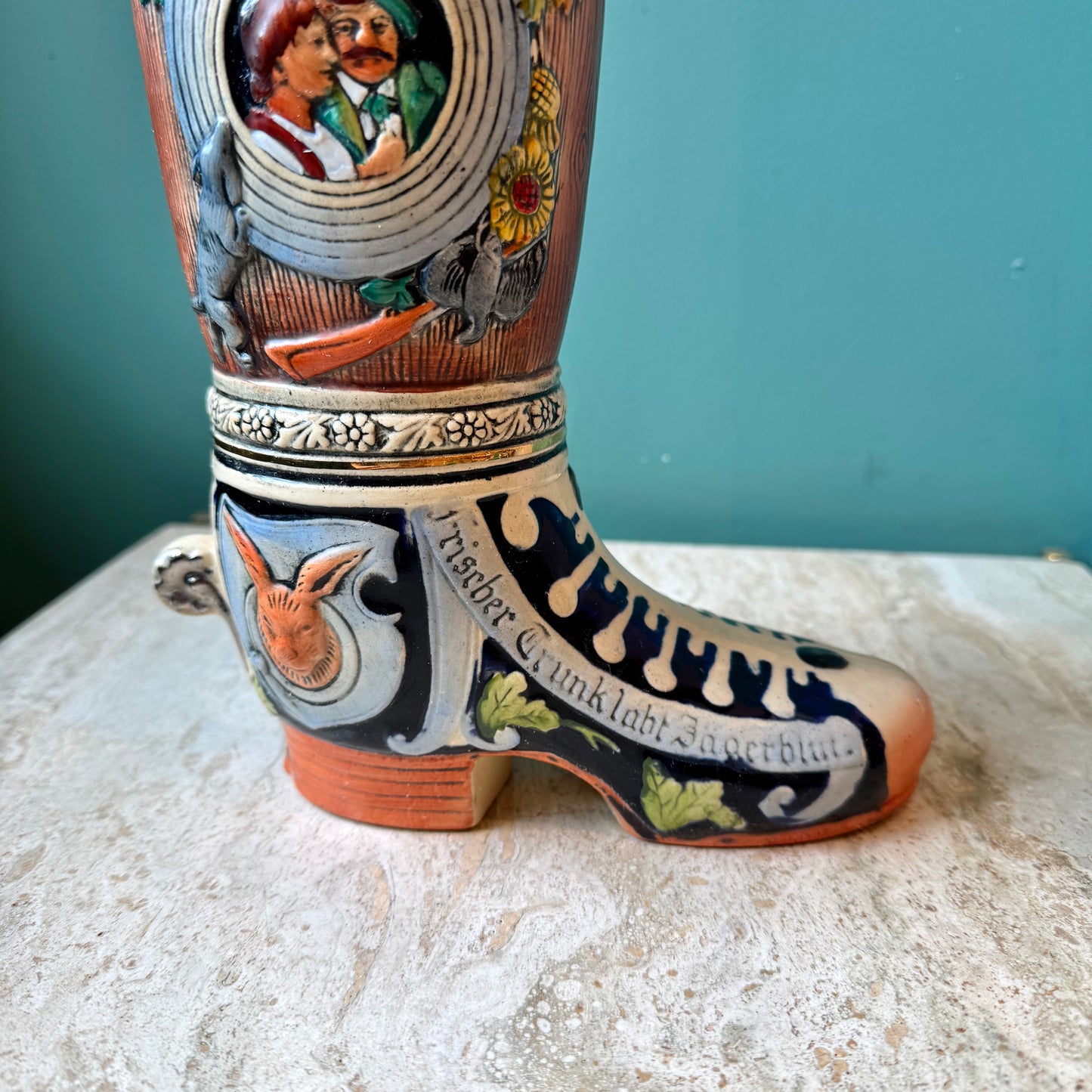 Vintage German Beer Boot Stein/Vase