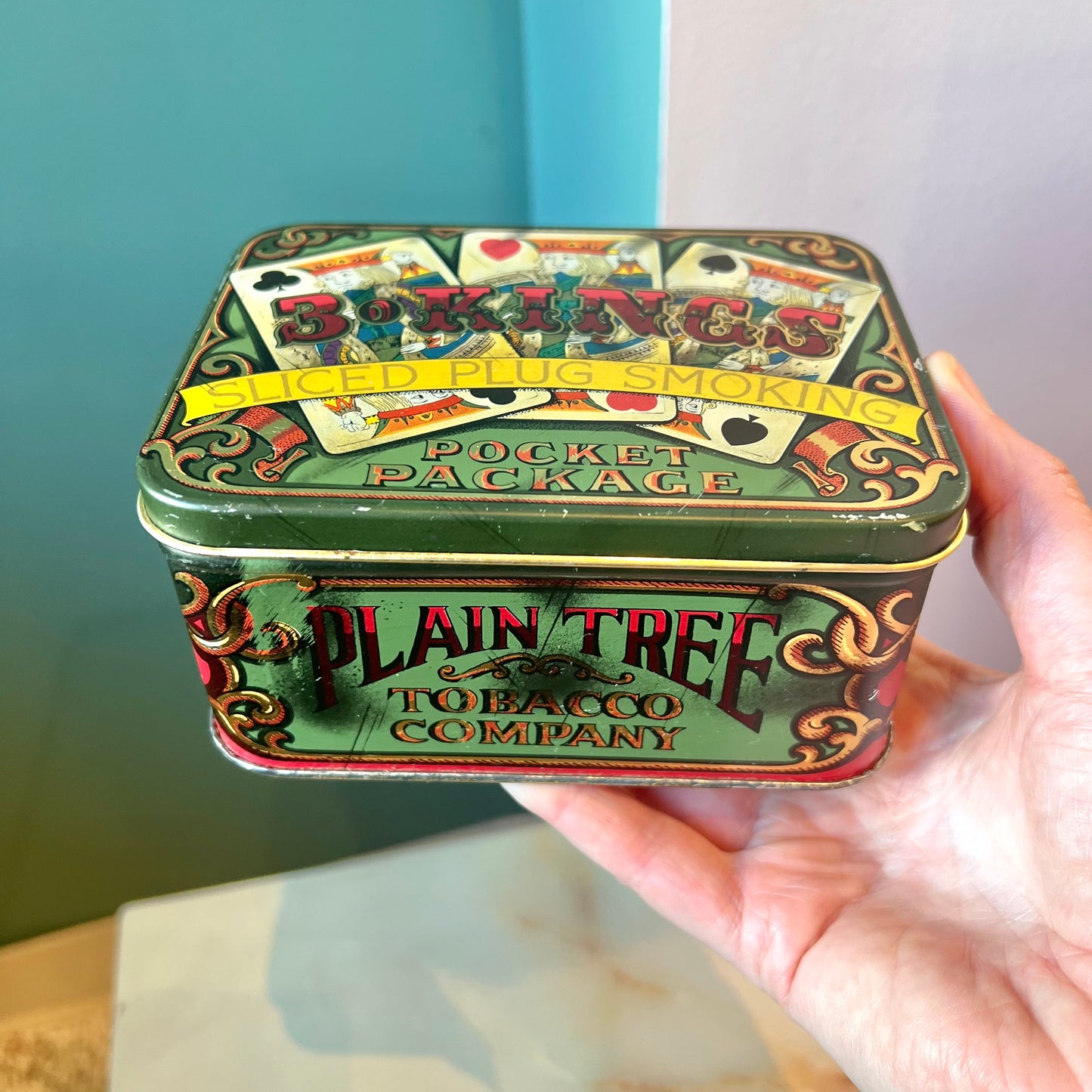 Vintage 3 Kings Tin Can Box