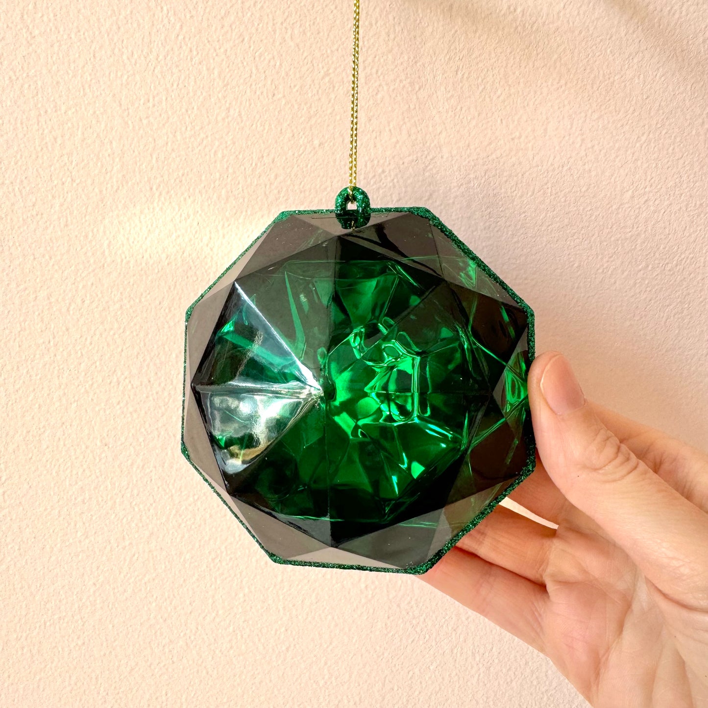 Emerald Green Gem Ornament