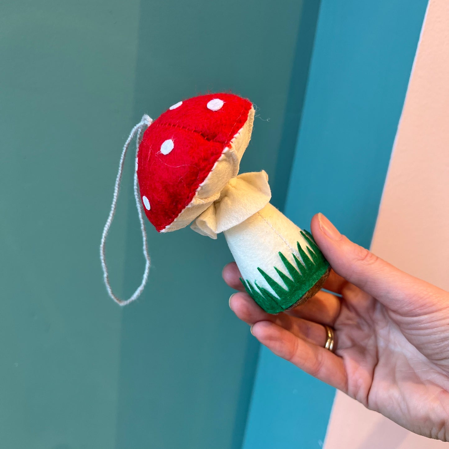 Felt Mushroom Ornament
