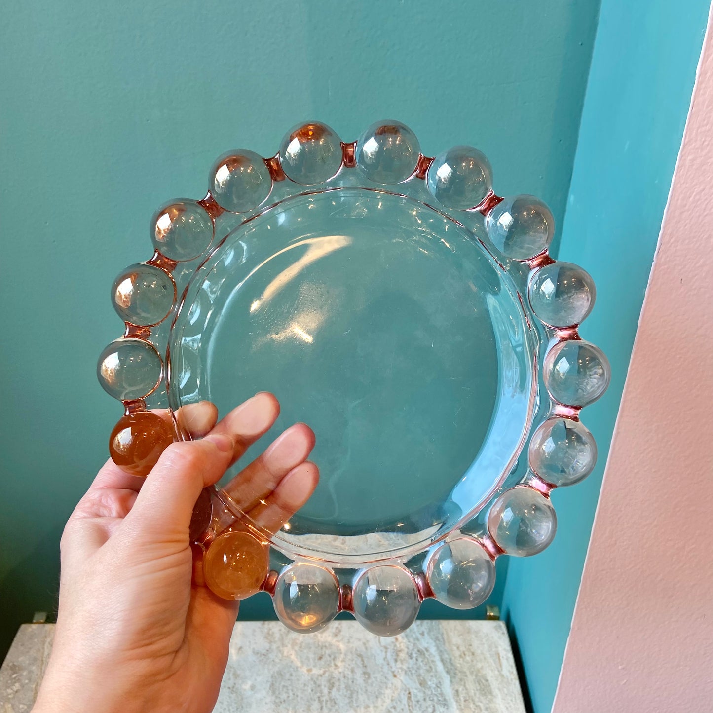 Vintage Large Pale Pink Boopie Dish Catchall
